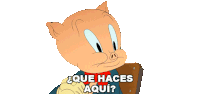 Que Haces Aqui Porky Sticker - Que Haces Aqui Porky Looney Tunes Stickers