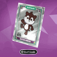 a card with a hamster on it that says veefriends