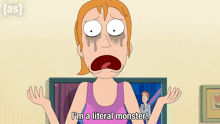 I'M A Literal Monster Summer Smith GIF - I'M A Literal Monster Summer Smith Rick And Morty GIFs