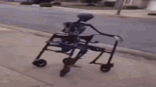 Wheelchair Skeleton GIF - Wheelchair Skeleton Goofy GIFs