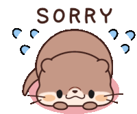 Otter Sorry Sticker - Otter Sorry Reaction Stickers