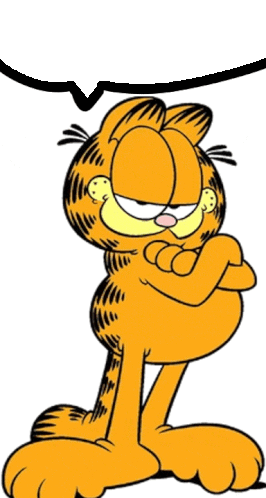 Garfield Garfield Speech Bubble Sticker - Garfield Garfield Speech Bubble Garfield Speaking Stickers