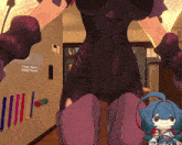 a video game character is standing in front of a sign that says reset