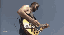 Playing Guitar Ryan Griffin GIF - Playing Guitar Ryan Griffin Stagecoach GIFs