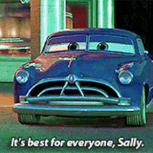 Cars Doc Hudson GIF - Cars Doc Hudson Its Best For Everyone Sally GIFs