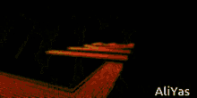 a black background with green and red plants and the word aliyas