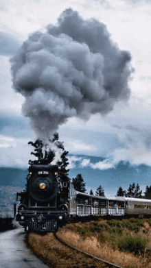 railway steam engine smoke train