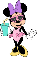 Minnie Mouse Summer Sticker