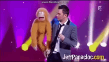 jean marc jeff panacloq rire blabla monkey puppet