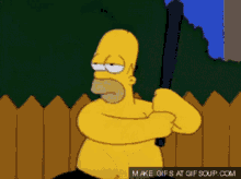Whacking Simpsons GIF