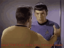 James T Kirk Spock GIF - James T Kirk Spock Wtf GIFs