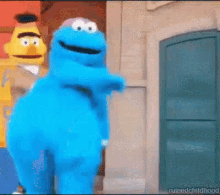 Cookie Monster Dancing Sesame Street GIF