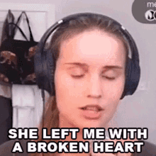 She Left Me With A Broken Heart I Fall Apart Song GIF - She Left Me With A Broken Heart I Fall Apart Song Post Malone GIFs