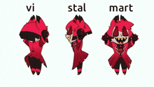 a cartoon of a red fox with a bow tie and sunglasses is standing in three different poses .