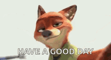 Have A Good Day Nick Wilde GIF