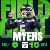 a poster for a football game between the seahawks and the giants