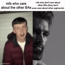 mfs who care about the other bas even care about other regiments mfs who don 't care about other bas
