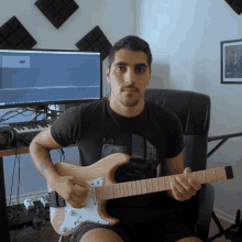 Strumming Rudy Ayoub GIF - Strumming Rudy Ayoub Guitarist GIFs
