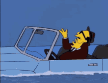 Sink Bart Simpson GIF - Sink Bart Simpson Bye GIFs