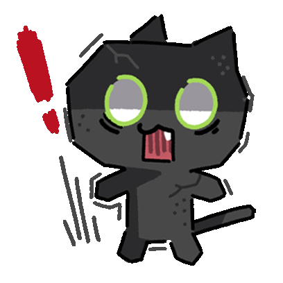Black Cat Sticker - Black Cat Green Eyes Stickers