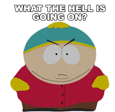 What The Hell Is Going On Eric Cartman Sticker - What The Hell Is Going On Eric Cartman South Park Stickers