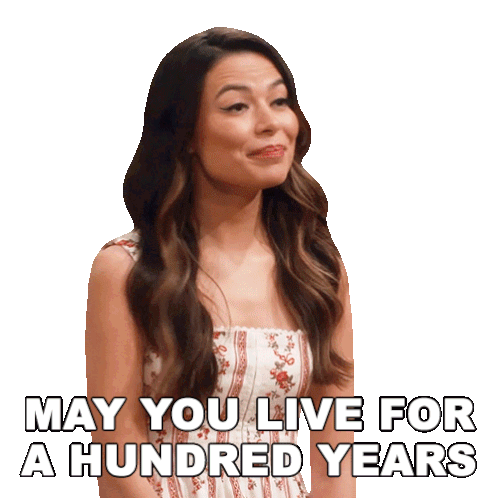 May You Live For A Hundred Years Carly Shay Sticker - May You Live For A Hundred Years Carly Shay Icarly Stickers