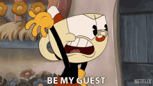 Be My Guest Cuphead GIF - Be My Guest Cuphead The Cuphead Show GIFs