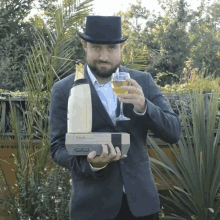 Cheers Top Hat Gaming Man GIF - Cheers Top Hat Gaming Man To Your Health GIFs