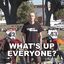 Whats Up Everyone Andrew Oldar GIF - Whats Up Everyone Andrew Oldar Dirt Rider GIFs