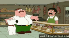 Family Guy Italian Accent GIF - Family Guy Butcher Shop Meat GIFs