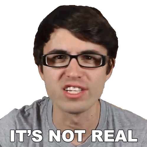 Its Not Real Steve Terreberry Sticker - Its Not Real Steve Terreberry It Is Not True Stickers