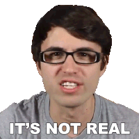 Its Not Real Steve Terreberry Sticker - Its Not Real Steve Terreberry It Is Not True Stickers
