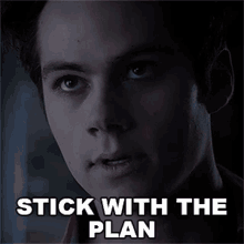 Stick With The Plan Stiles Stilinski GIF - Stick With The Plan Stiles Stilinski Dylan Obrien GIFs