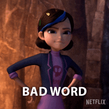 Bad Word Claire Nuñez GIF