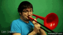 Spazkid Trombone GIF - Spazkid Trombone Cory GIFs