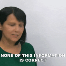 None Of This Information Is Correct Rebecca GIF - None Of This Information Is Correct Rebecca Engvid GIFs
