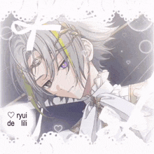 a drawing of a boy with the name ryui on it