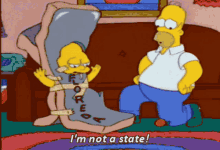 Lisa Simpson Im Not A State Im A Monster Florida GIF - Lisa Simpson Im Not A State Im A Monster Lisa Simpson Im A Monster GIFs