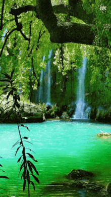 Waterfall Lake GIF
