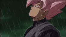 Goku Black Sad GIF - Goku Black Sad Rain GIFs