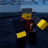 a cartoon character wearing a hat and scarf has a smiley face on his face
