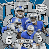 Dallas Cowboys (3) Vs. Detroit Lions (6) Second Quarter GIF - Nfl National Football League Football League GIFs