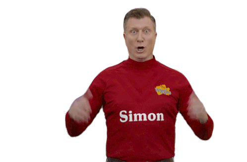 Shrug Simon Wiggle Sticker - Shrug Simon Wiggle The Wiggles Stickers