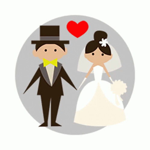 Bride And Groom Animation GIFs | Tenor