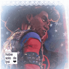 a picture of a person with the words hobie solo de lysi on the bottom right