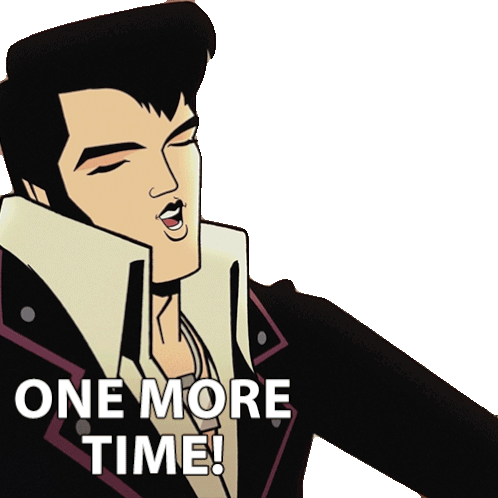 One More Time Agent Elvis Presley Sticker - One More Time Agent Elvis Presley Matthew Mcconaughey Stickers