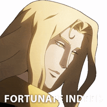 fortunate indeed alucard castlevania im lucky yes im really fortunate