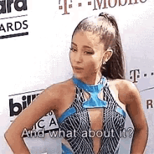 Ariana Grande Sassy GIF - Ariana Grande Sassy And What About It GIFs