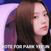 Vote For Yeeun Park Yeeun GIF - Vote For Yeeun Park Yeeun Iland2 GIFs