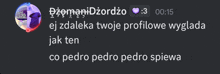 a screenshot of a text message from dzamanidzordzo